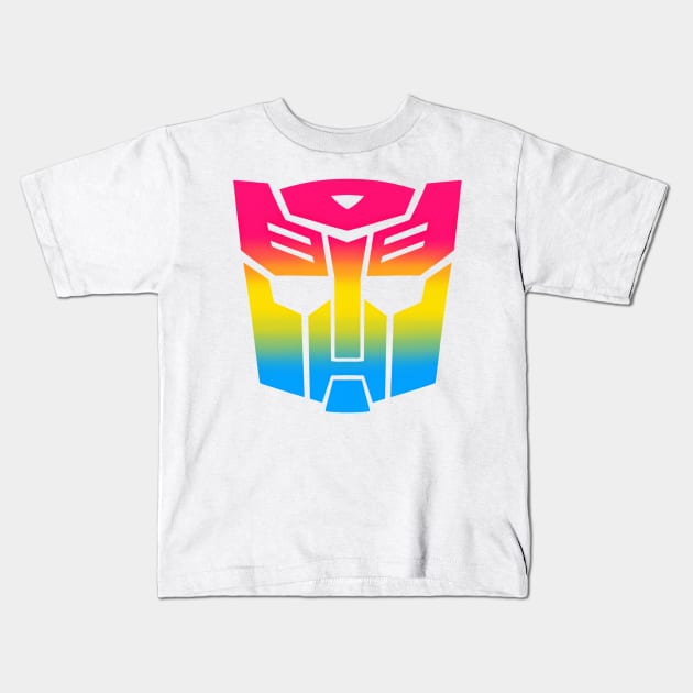 Pan Pride Autobot Logo Kids T-Shirt by Art-95